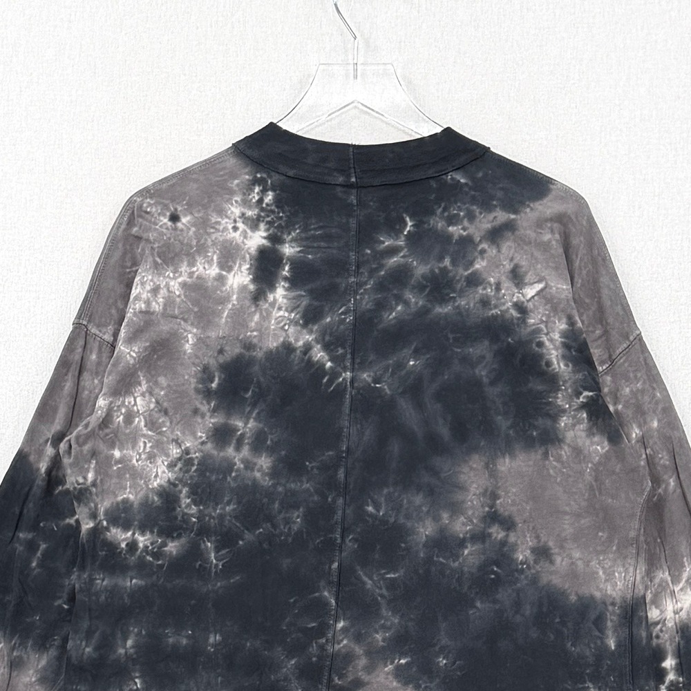 WE THE FREE PEOPLE Be Free Tunic Top Small Gray Tie Dye Mock Neck Long Sleeve - Picture 9 of 16
